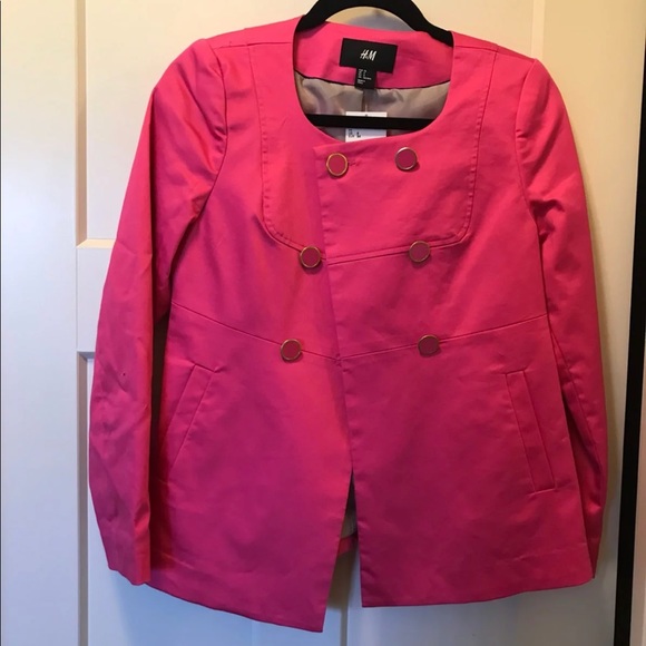 BNWT H&M Pink Blazer Size 6 - Picture 2 of 4